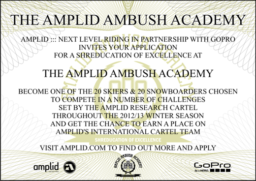 Amplid Ambush Academy Invitation
